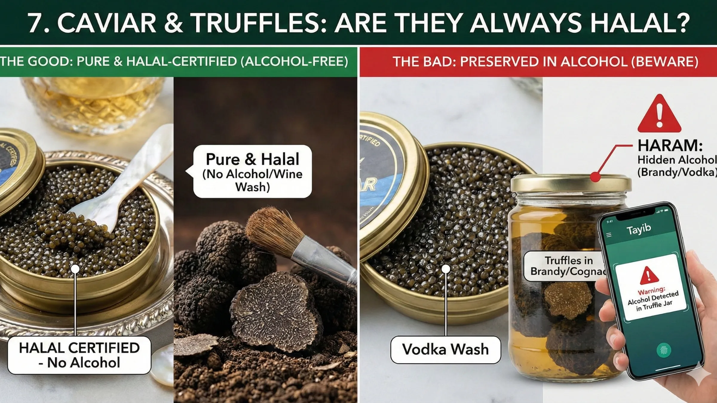 Caviar & Truffles: Are They Always Halal?