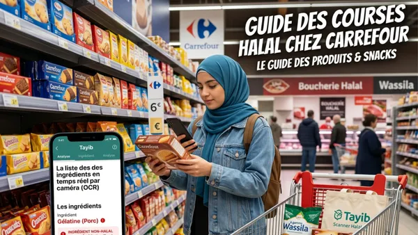 Courses Halal chez Carrefour : Le guide des produits et snacks