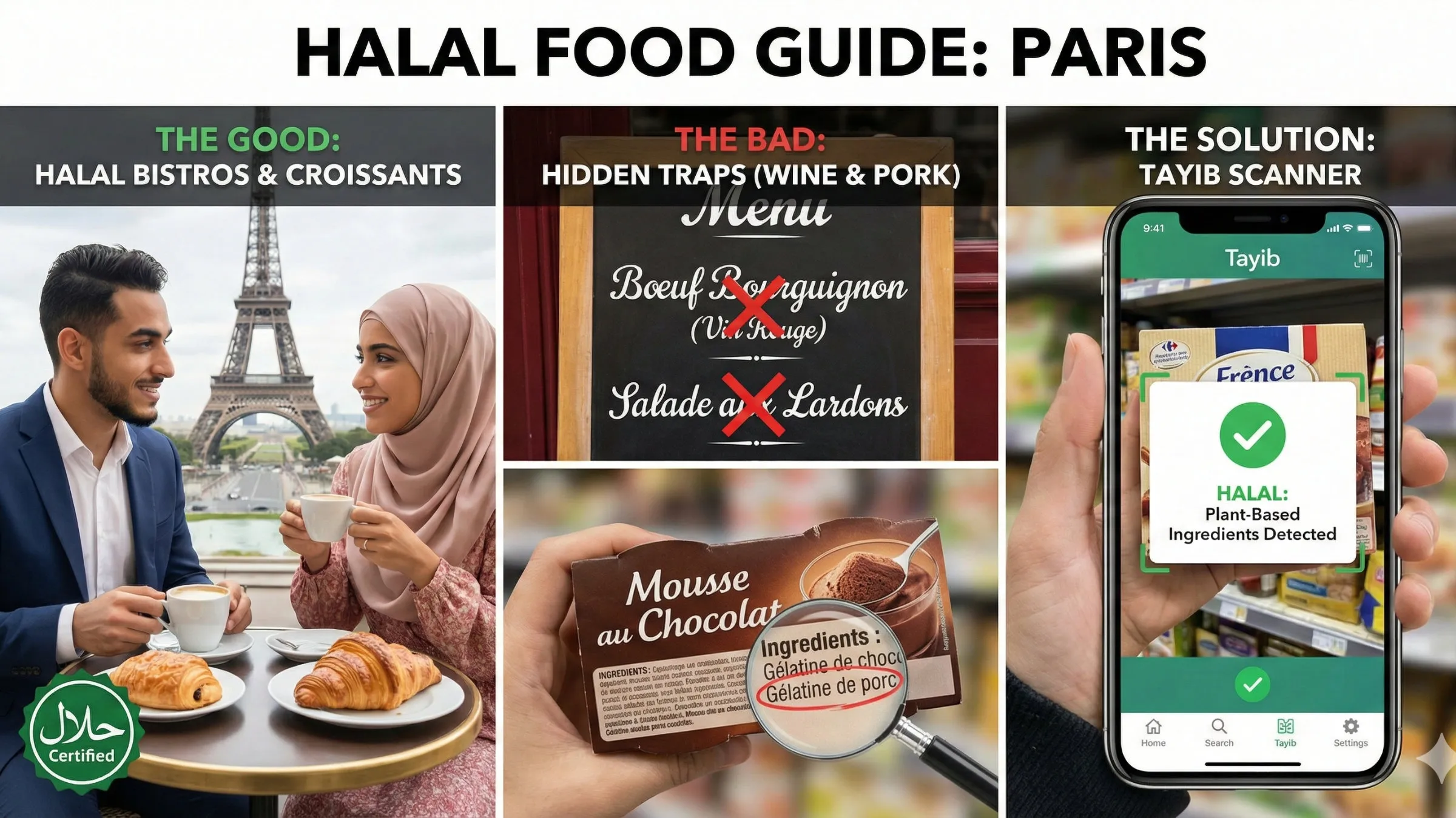 Halal Food Guide in Paris: Croissants, Bistros & Hidden Traps