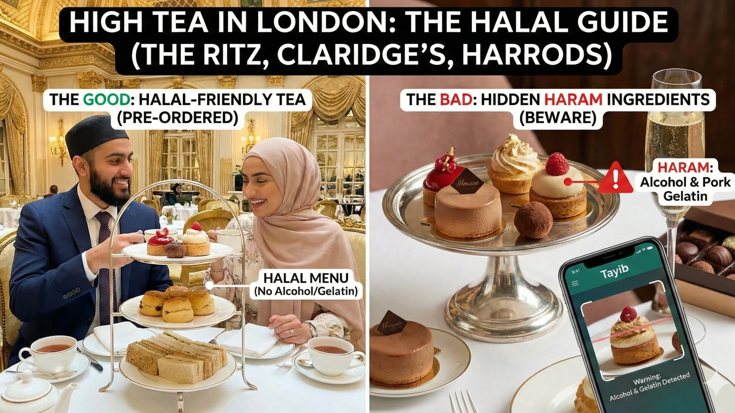 High Tea in London: The Halal Guide (The Ritz, Claridge's, Harrods)