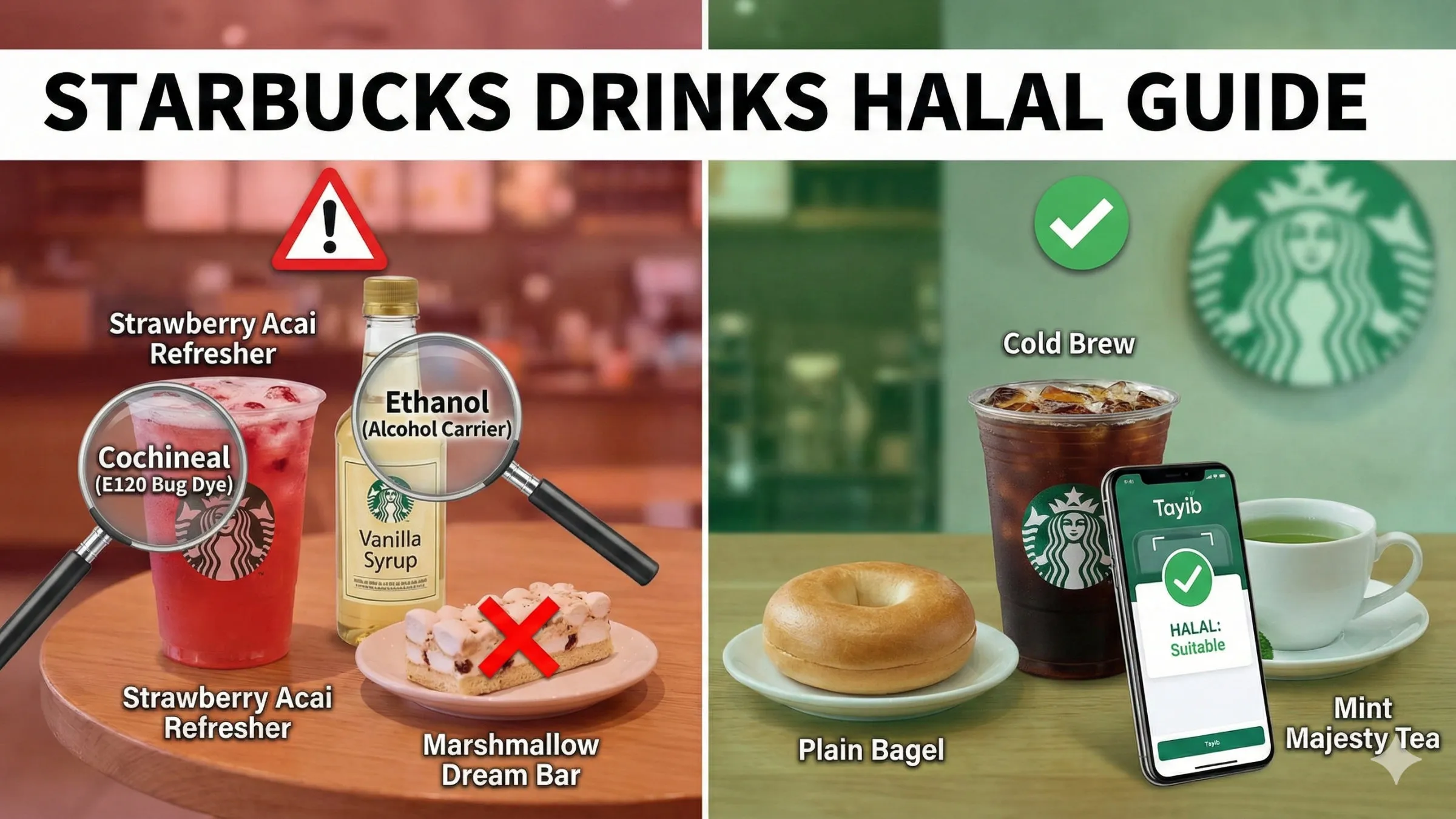 Starbucks Drinks Halal Guide: The Hidden Alcohol & Red Bugs