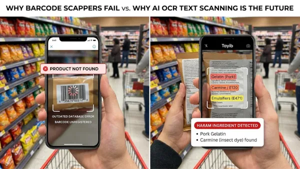 Why Halal Barcode Scanners Fail (And Why AI OCR Text Scanners Are the Future)